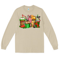 Mushroom christmas movie coffee cups Long Sleeve Tee - CowGirlArtShop