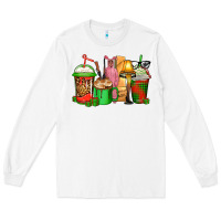White christmas movie coffee cups Long Sleeve Tee - CowGirlArtShop