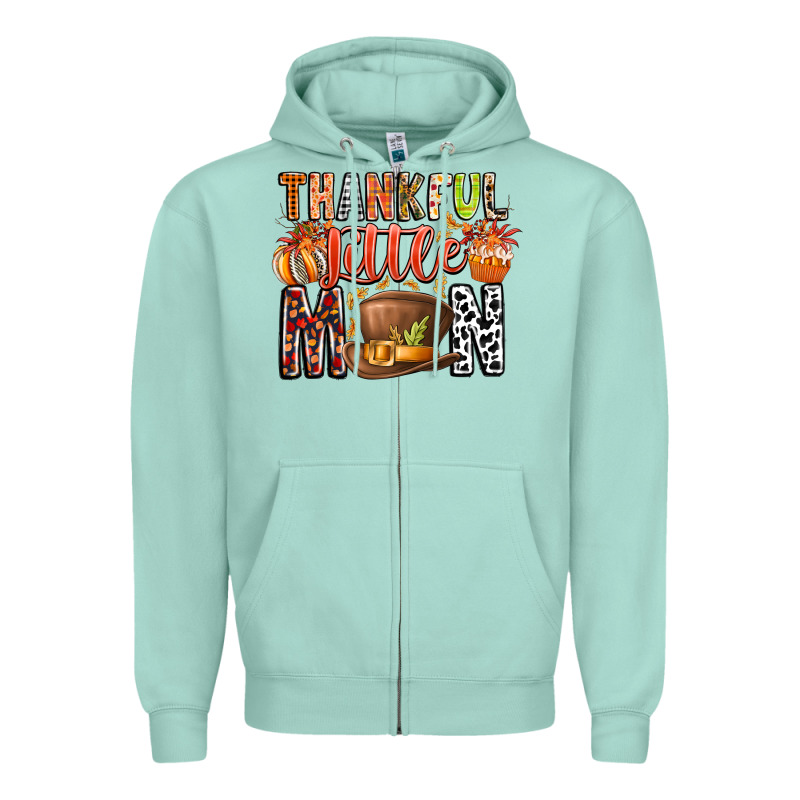 Thankful Little Mon Zipper Hoodie by CowhideDigitalArt | Teevron