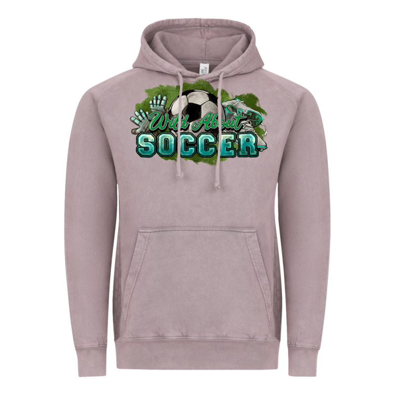 Wild About Soccer Vintage Hoodie by HowdyJamesFarm | Teevron