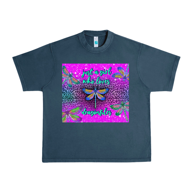 Just A Girl Who Loves Dragonfiles Urban Heavy Tee by TumblerDesignByShophia | Teevron