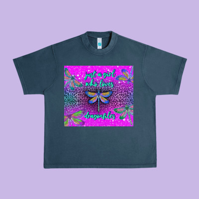 Just A Girl Who Loves Dragonfiles Urban Heavy Tee Designed By Tumblerdesignbyshophia