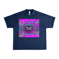 Navy just a girl who loves dragonfiles Urban Heavy Tee - TumblerDesignByShophia