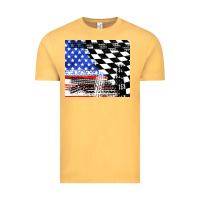 Vintage Mustard racing checkered flag tumbler tbs Vintage Tee - TumblerDesignByShophia