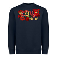 Navy love more valentine's day Heavyweight Sweatshirt - FaDigitalArtStudio