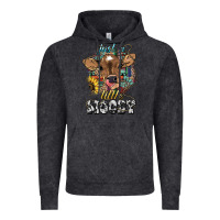 Vintage Black Just a little moody baby cow Vintage Hoodie - HowdyJamesFarm