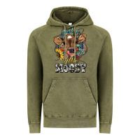 Vintage Olive Just a little moody baby cow Vintage Hoodie - HowdyJamesFarm