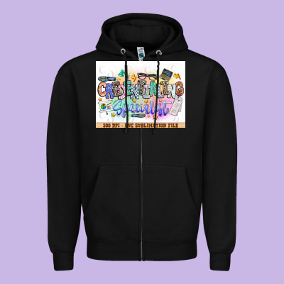 Asdfas Zipper Hoodie Designed By Cowhidedigitalart