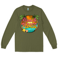 Army Green beach please Long Sleeve Tee - Jasminsmagicworld
