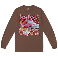 Chestnut Loads of love Valentine's Day truck Long Sleeve Tee - HowdyJamesFarm