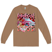 Toasted Coconut Loads of love Valentine's Day truck Long Sleeve Tee - HowdyJamesFarm