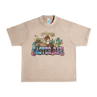 French Oak Happy Easter Day rodeo Urban Heavy Tee - HowdyJamesFarm