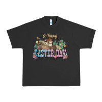 Pigment Black Happy Easter Day rodeo Urban Heavy Tee - HowdyJamesFarm