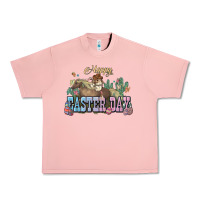 Salmon Happy Easter Day rodeo Urban Heavy Tee - HowdyJamesFarm