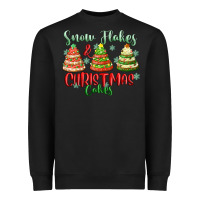Snow Flakes And Christmas Cakes Heavyweight Sweatshirt | Teevron