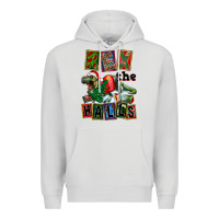 Dove Grey Rex The Halls Premium Hoodie - FaDigitalArtStudio