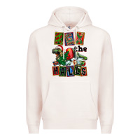 Pale Pink Rex The Halls Premium Hoodie - FaDigitalArtStudio