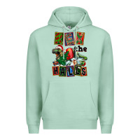 Seafoam Rex The Halls Premium Hoodie - FaDigitalArtStudio
