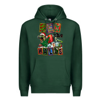 Sports Green Rex The Halls Premium Hoodie - FaDigitalArtStudio