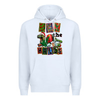 White Rex The Halls Premium Hoodie - FaDigitalArtStudio