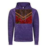 Cloud Purple red roses with leopard Vintage Hoodie - TumblerDesignByShophia