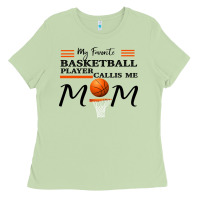 Matcha My Favorite Basketball Player Calls Me Mom Ladies Tee - Bettercallsaul