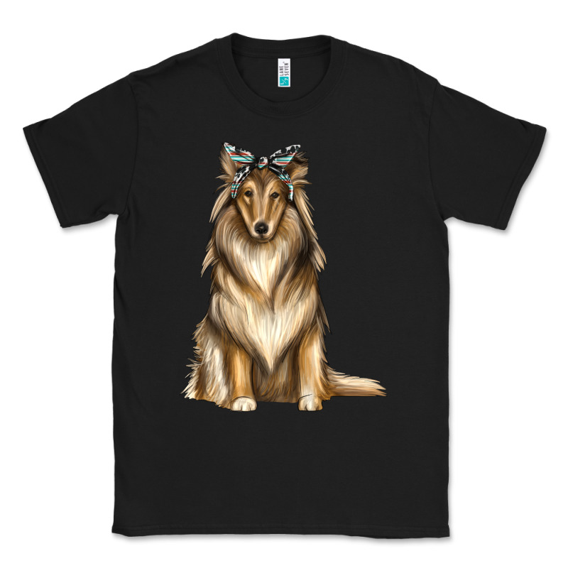 Collie With Bandanna Classic Tee by texasbilliewilder | Teevron