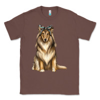 Chestnut collie with bandanna Classic Tee - texasbilliewilder