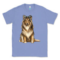 Colony Blue collie with bandanna Classic Tee - texasbilliewilder