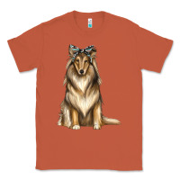Copper collie with bandanna Classic Tee - texasbilliewilder