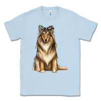 Dusty Blue collie with bandanna Classic Tee - texasbilliewilder