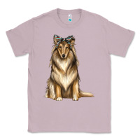 Lilac collie with bandanna Classic Tee - texasbilliewilder