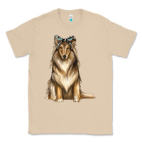 Mushroom collie with bandanna Classic Tee - texasbilliewilder