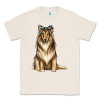 Natural collie with bandanna Classic Tee - texasbilliewilder