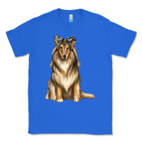 True Royal collie with bandanna Classic Tee - texasbilliewilder