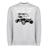 Heather Grey original mud mode cf moto gift sxs atv riding mudding raglan baseball Heavyweight Sweatshirt - lanVoArt