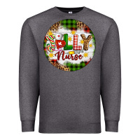 Charcoal Heather Christmas Jolly Nurse Premium Sweatshirt - Artiststas