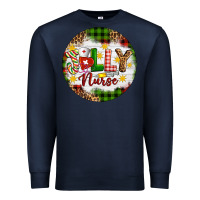 Navy Christmas Jolly Nurse Premium Sweatshirt - Artiststas