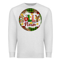 Oatmeal Heather Christmas Jolly Nurse Premium Sweatshirt - Artiststas