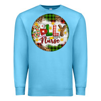 Ocean Blue Christmas Jolly Nurse Premium Sweatshirt - Artiststas