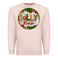 Pale Pink Christmas Jolly Nurse Premium Sweatshirt - Artiststas