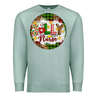 Seafoam Christmas Jolly Nurse Premium Sweatshirt - Artiststas