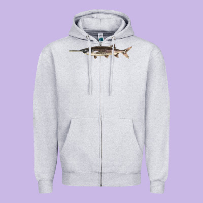Paddlefish Illustrations, Zipper Hoodie Designed By Lillyallendesigns