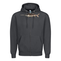Smoke Paddlefish Illustrations, Zipper Hoodie - LillyAllenDesigns
