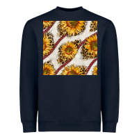 Baseball Sunflowers And Leopard Seamless Pattern Heavyweight Sweatshirt | Teevron
