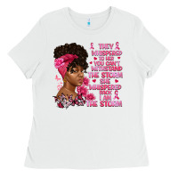 White They whispered to her you can't withstand the Ladies Tee - Artiststas