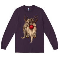 Plum deer gnome Long Sleeve Tee - CowGirlArtShop