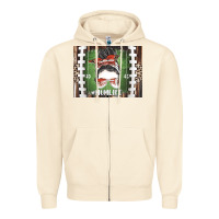 Sandshell American Football Mom life Zipper Hoodie - CowhideDigitalArt