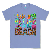 Colony Blue Life is better at the beach Classic Tee - NancyCooperArtShop