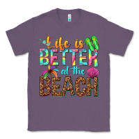 Lavender Life is better at the beach Classic Tee - NancyCooperArtShop